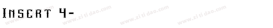 Insert 4字体转换